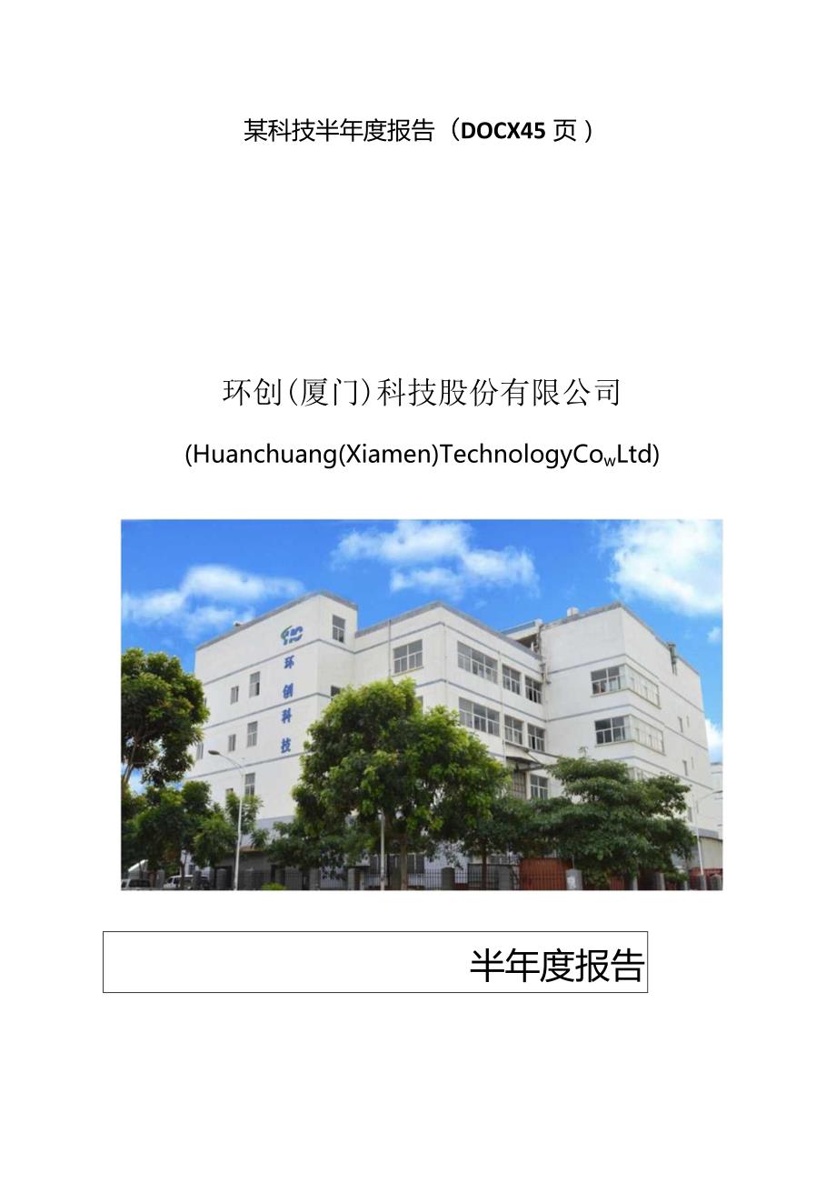 某科技半年度报告(DOCX45页).docx_第1页