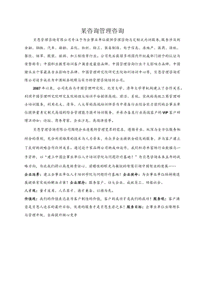 某咨询管理咨询.docx