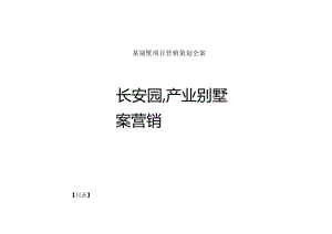 某别墅项目营销策划全案.docx