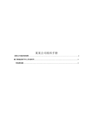 某某公司组织手册.docx