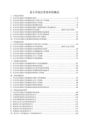 某小学校区管理章程概论.docx