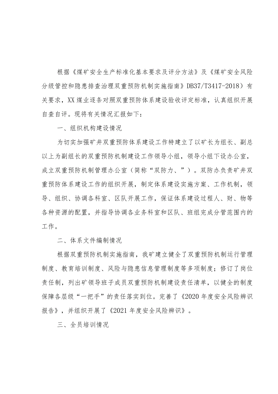 煤矿双重预防机制系统评审报告.docx_第2页