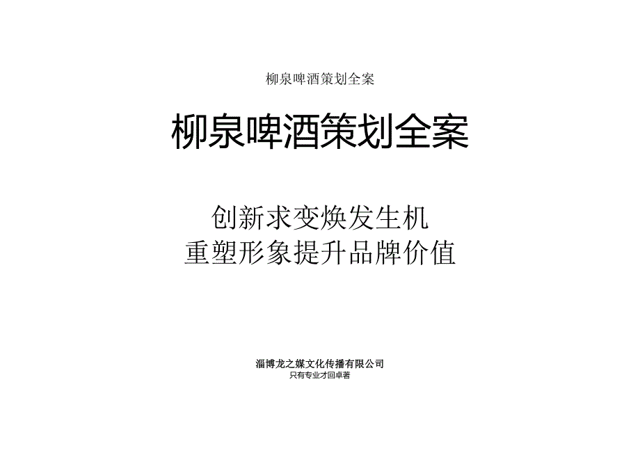 柳泉啤酒策划全案.docx_第1页