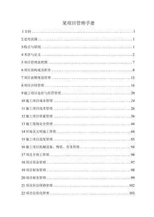 某项目管理手册.docx