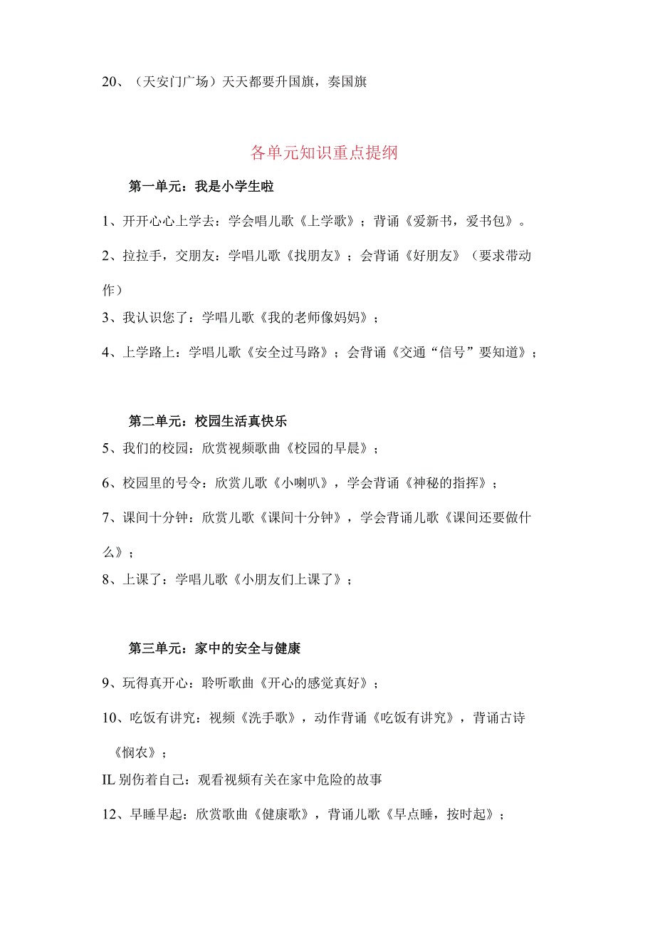 最新部编版一年级上册道德与法治知识点总结.docx_第2页