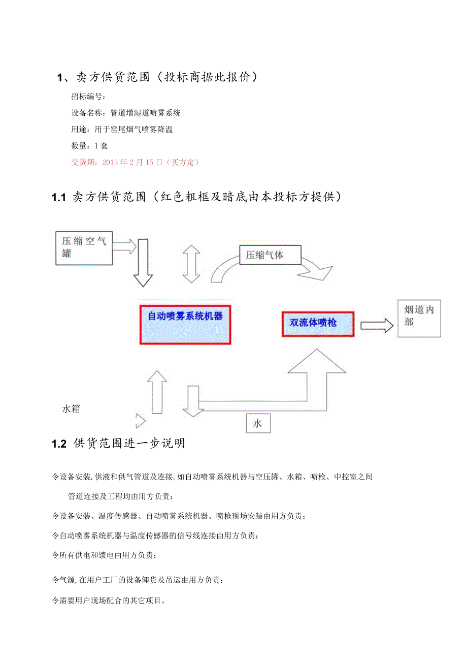 焦作坚固水泥3000td熟料生产线招标文件机械设备技术要求—管道增湿道喷雾系统.docx_第3页