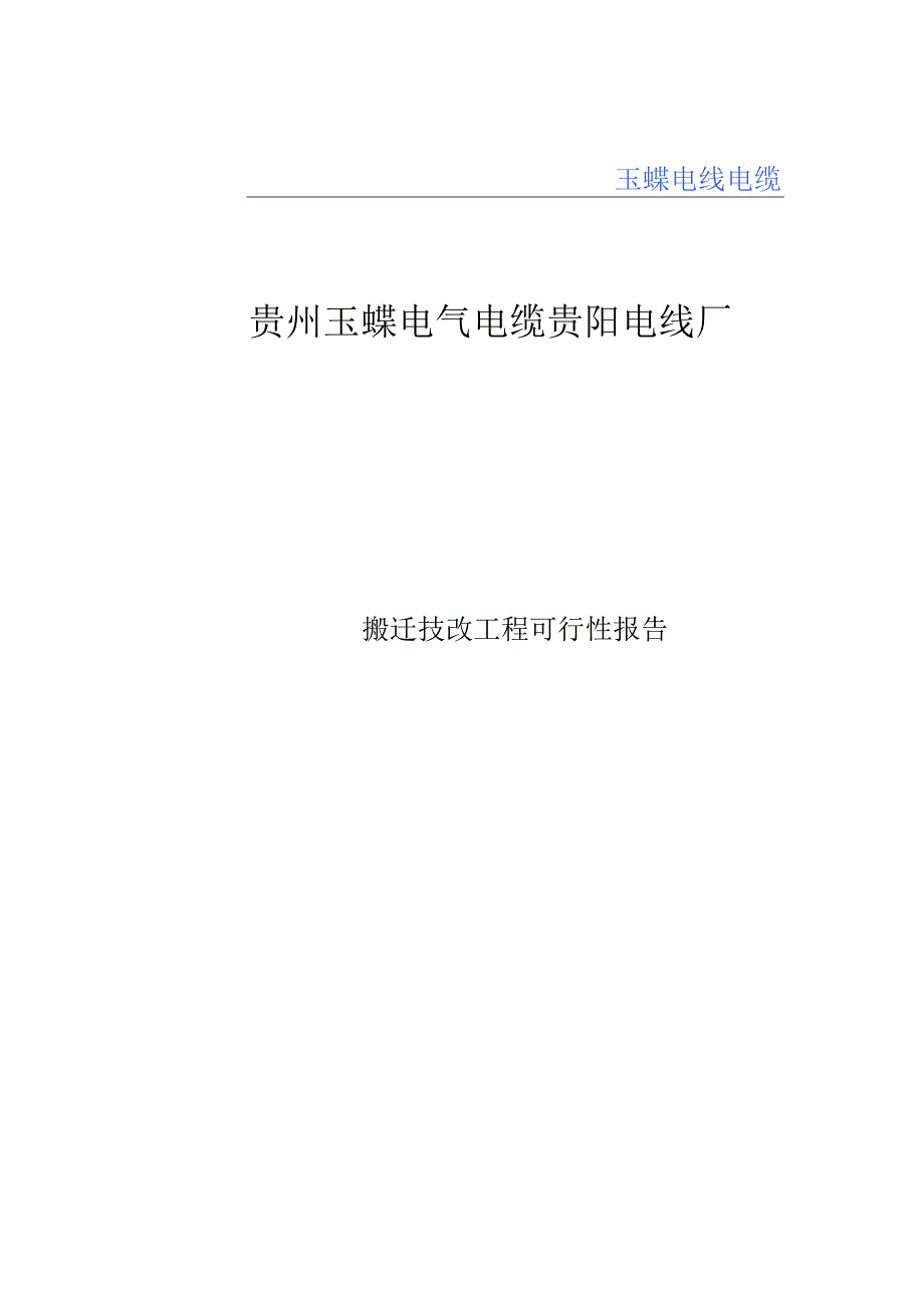 搬迁技改项目可行性实施报告.docx_第1页