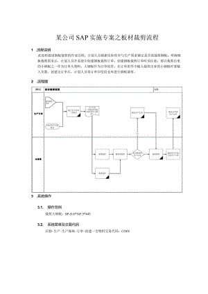 某公司SAP实施专案之板材裁剪流程.docx