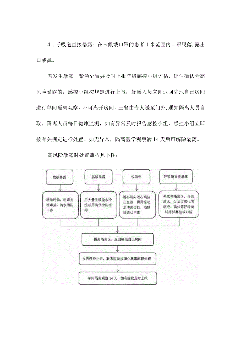 新冠隔离病房工作期间医务人员职业暴露处理流程.docx_第3页