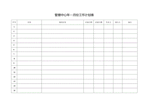 月度重点工作计划表.docx