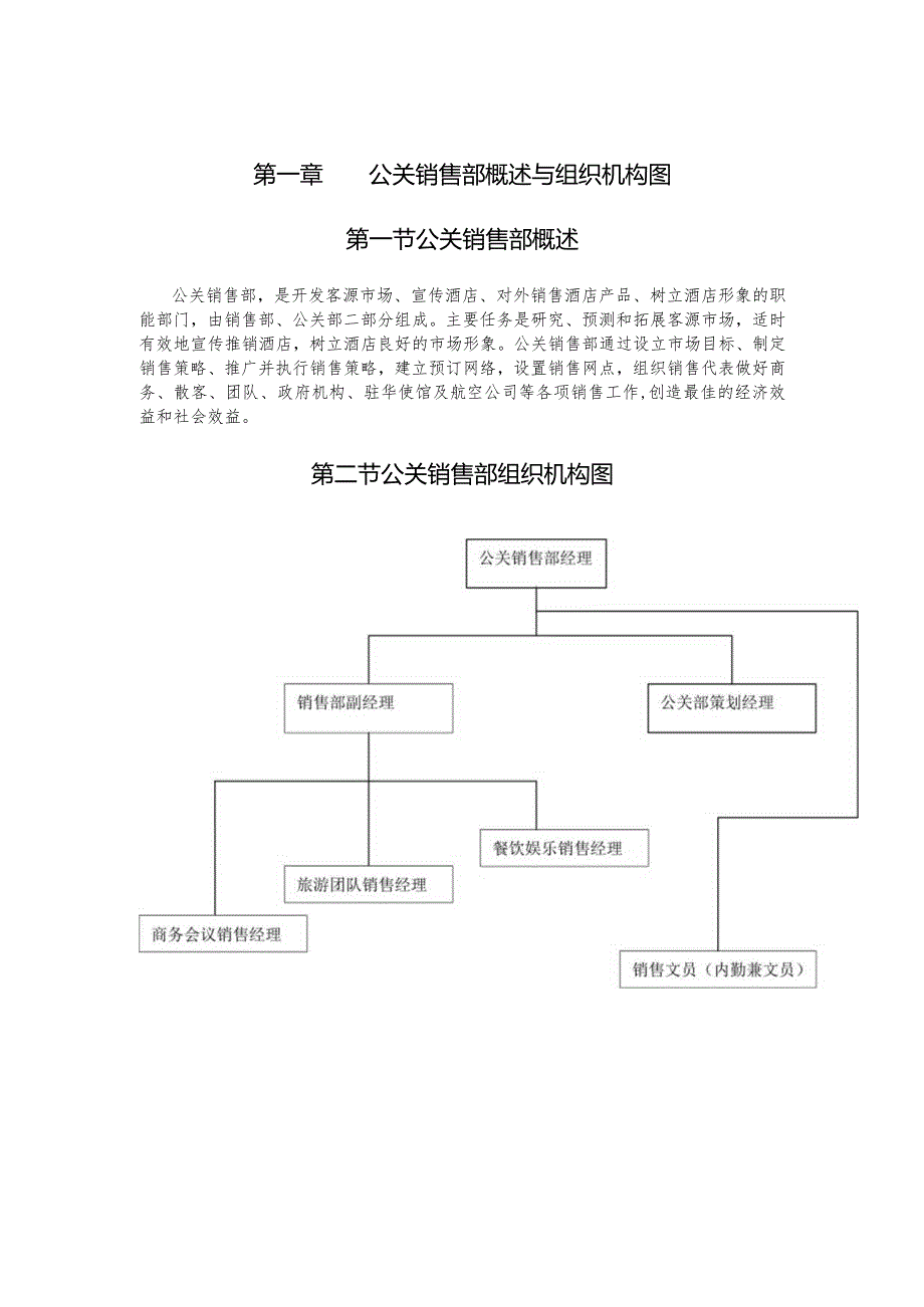 某公司公关销售部管理手册.docx_第1页