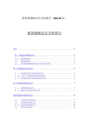 某集团战略定位分析报告(doc16页).docx