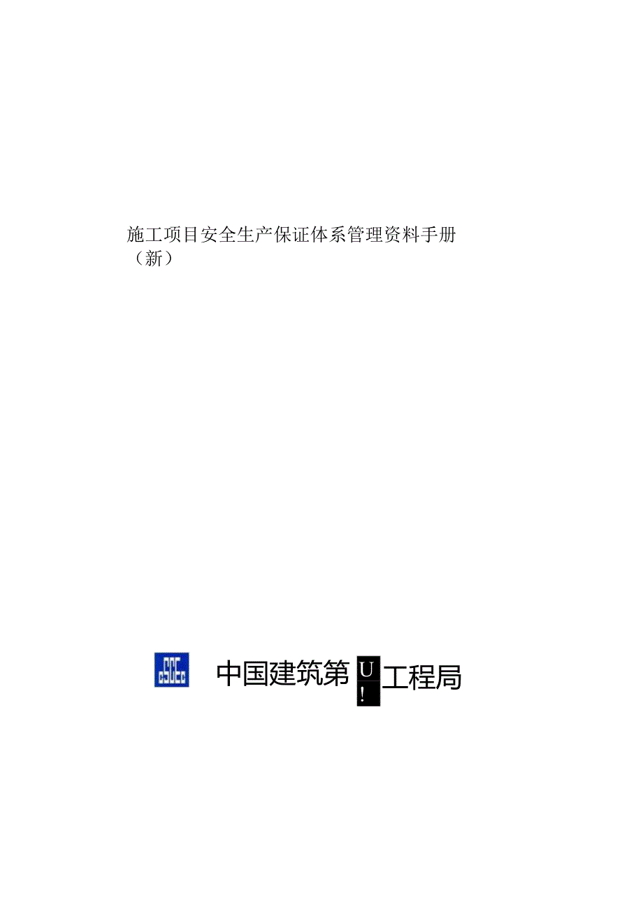 施工项目安全生产保证体系管理资料手册(新).docx_第1页