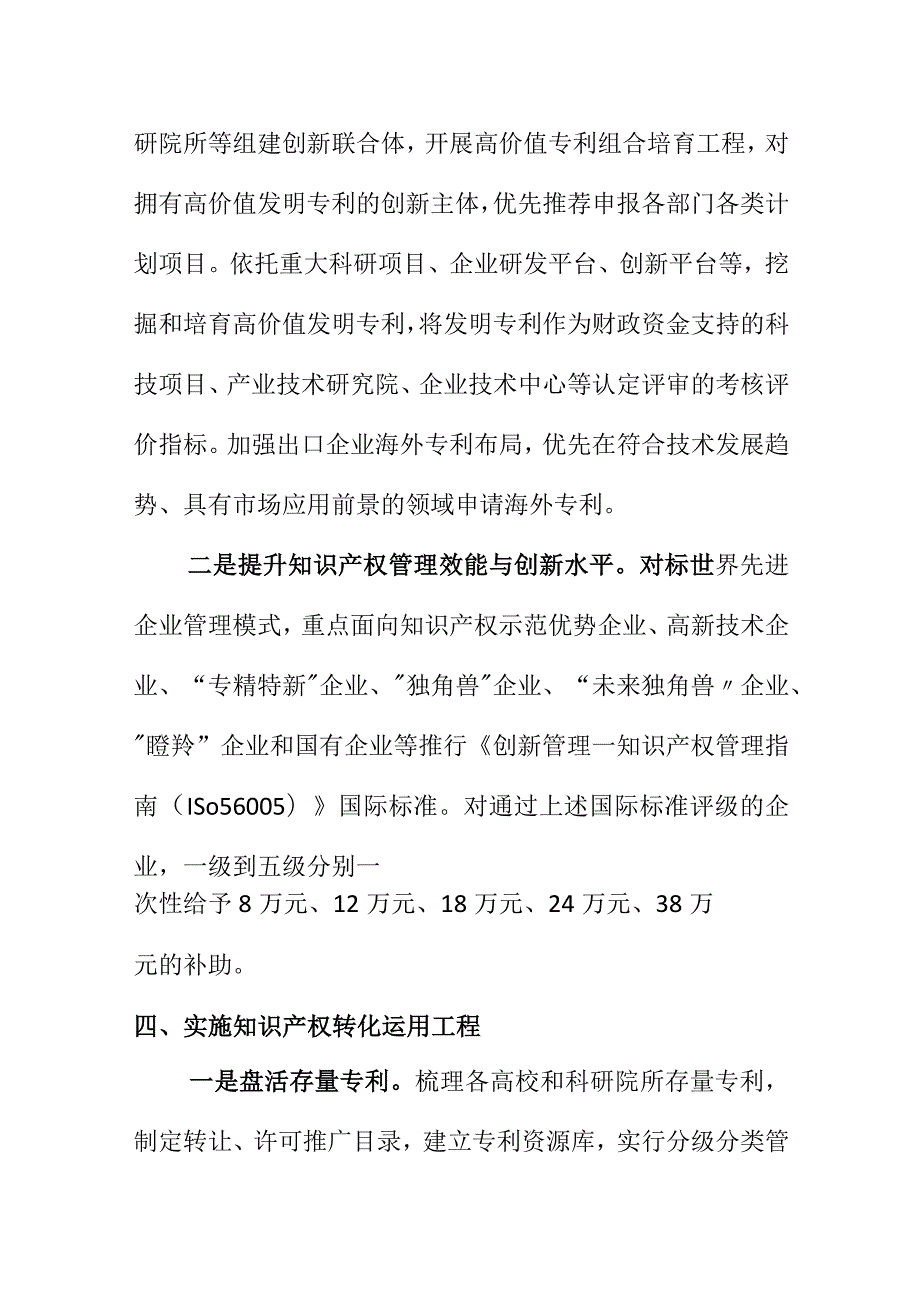 X市促进知识产权高质量发展工作措施.docx_第3页