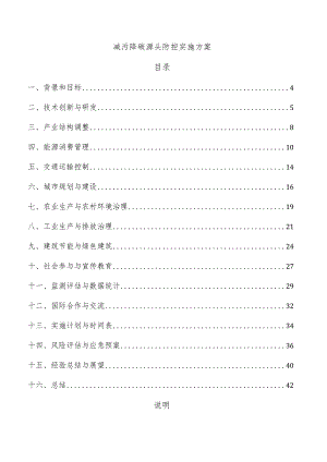 减污降碳源头防控实施方案.docx