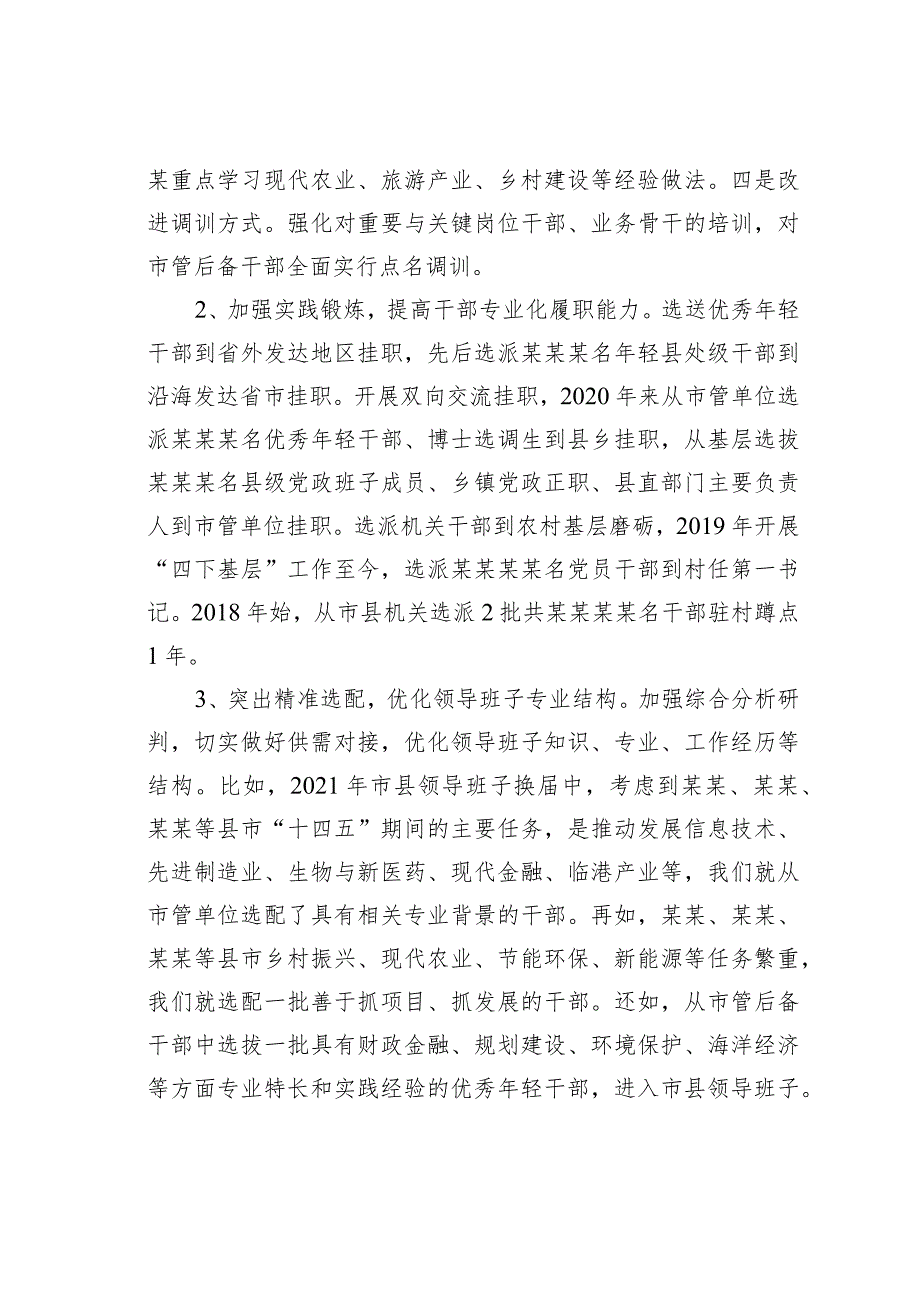 某某市关于专业化领导干部培养储备的实践与思考.docx_第2页