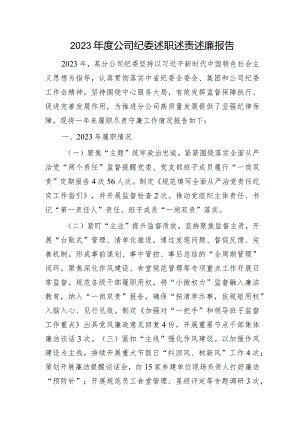 国企纪委述职述责述廉报告1700字.docx