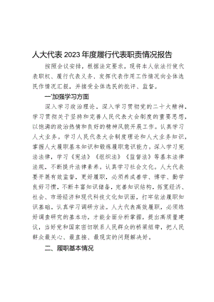 人大代表2023年度履行代表职责情况报告.docx