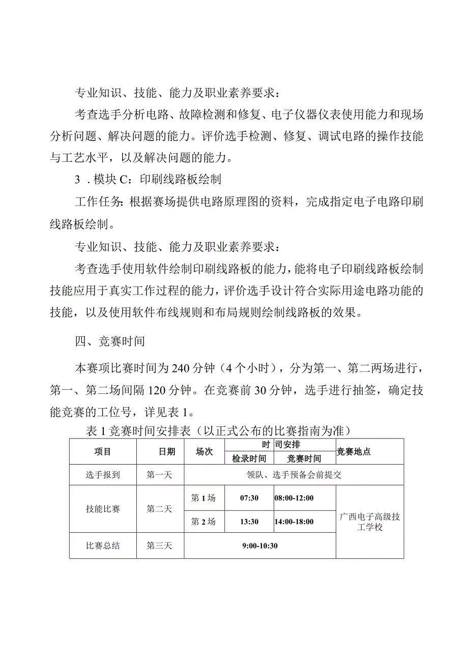 32职业院校技能大赛中职组《电子电路装调与应用》赛项竞赛规程(001).docx_第3页