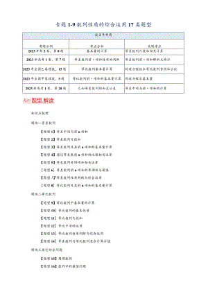 专题1-9数列性质的综合运用17类题型.docx