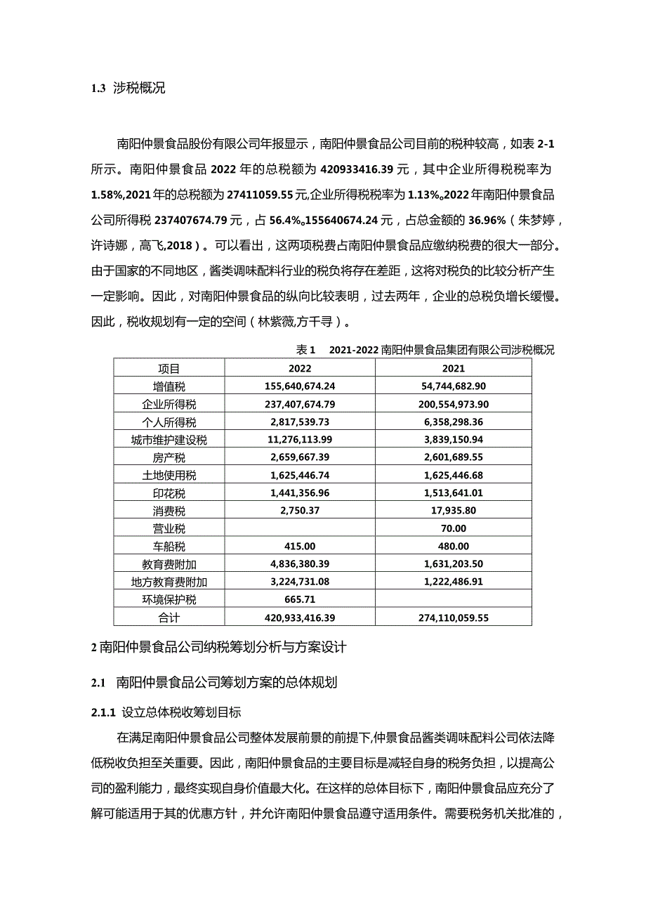 【《仲景食品公司税收筹划方案的总体规划探究》4900字】.docx_第3页