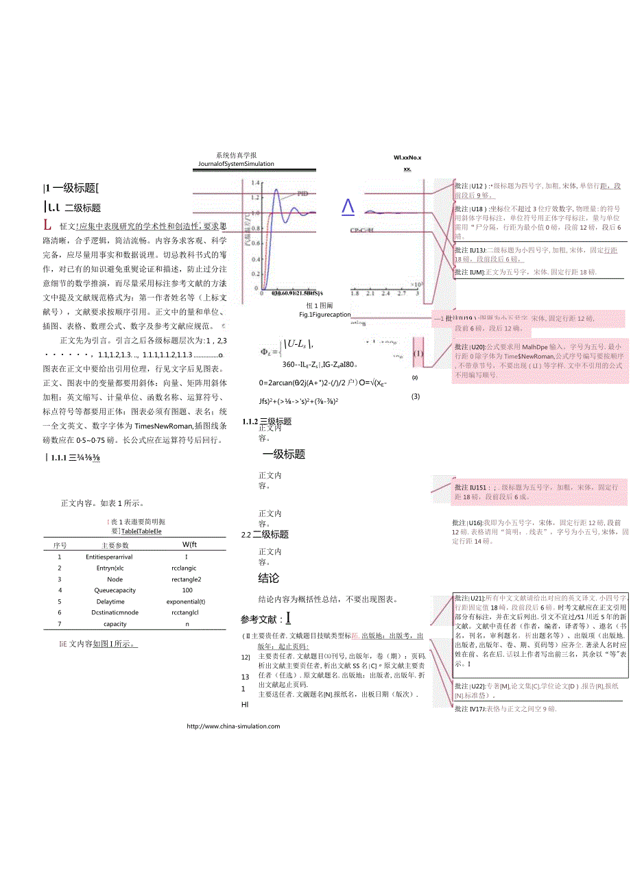 《系统仿真学报》中文论文投稿模板.docx_第2页