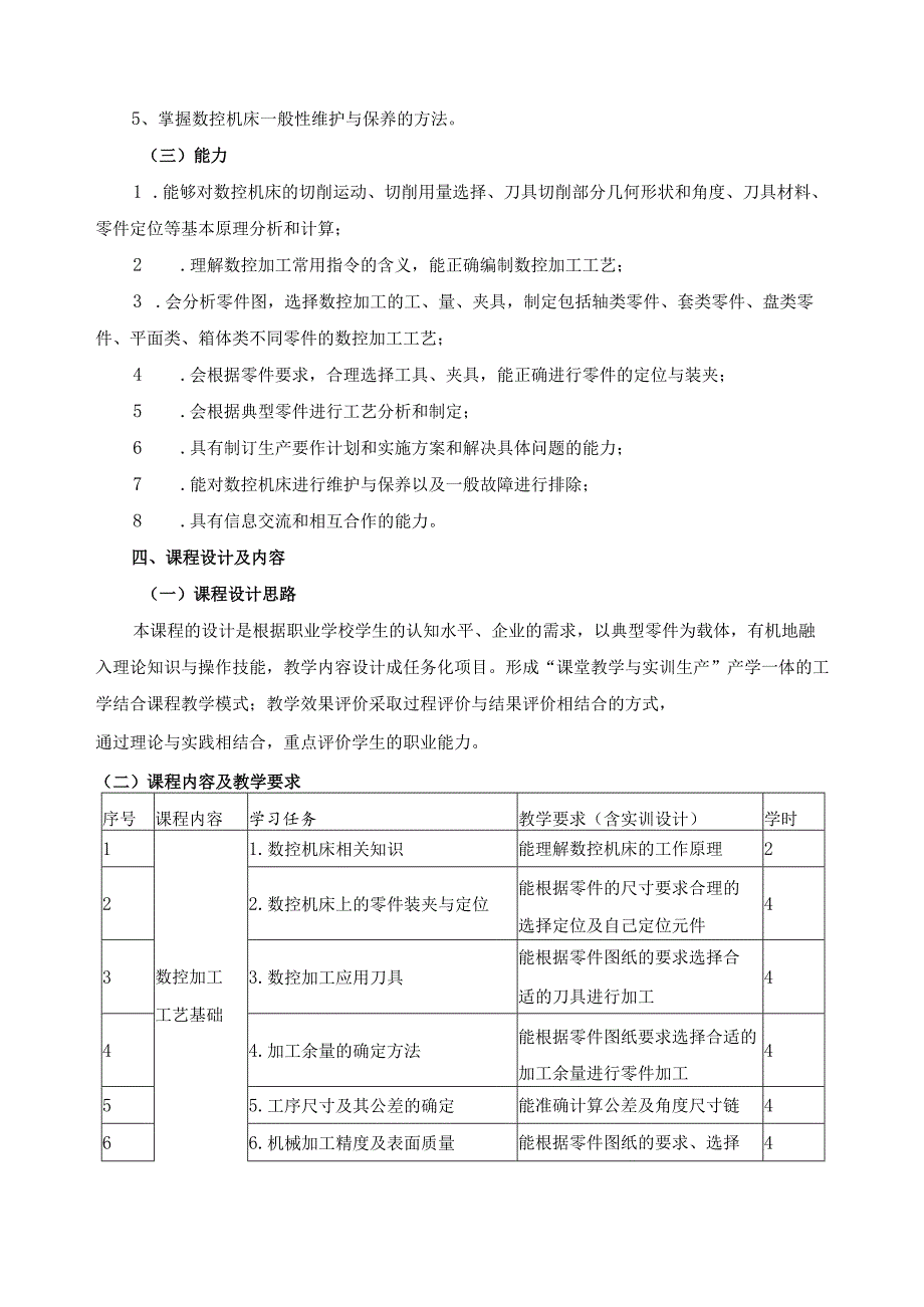 《数控加工工艺》课程标准.docx_第2页