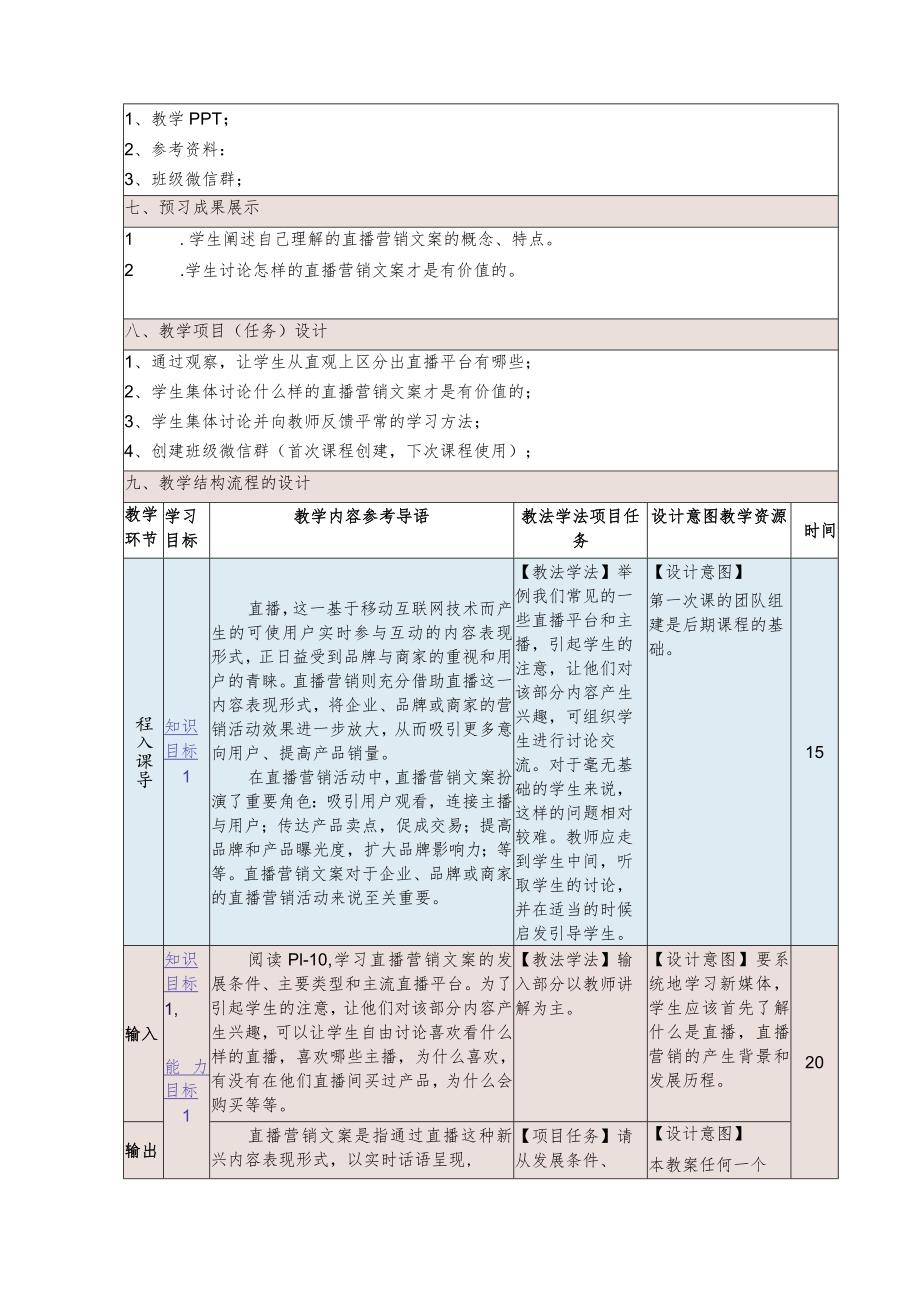 《直播营销文案写作慕课版》教案全套（1--32）直播营销文案概述---直播间突发情况应对与处理.docx_第2页