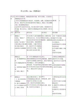 《跪跳起单元设计》公开课教案教学设计课件资料.docx