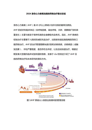 2024急性心力衰竭当前的药物治疗要点总结.docx