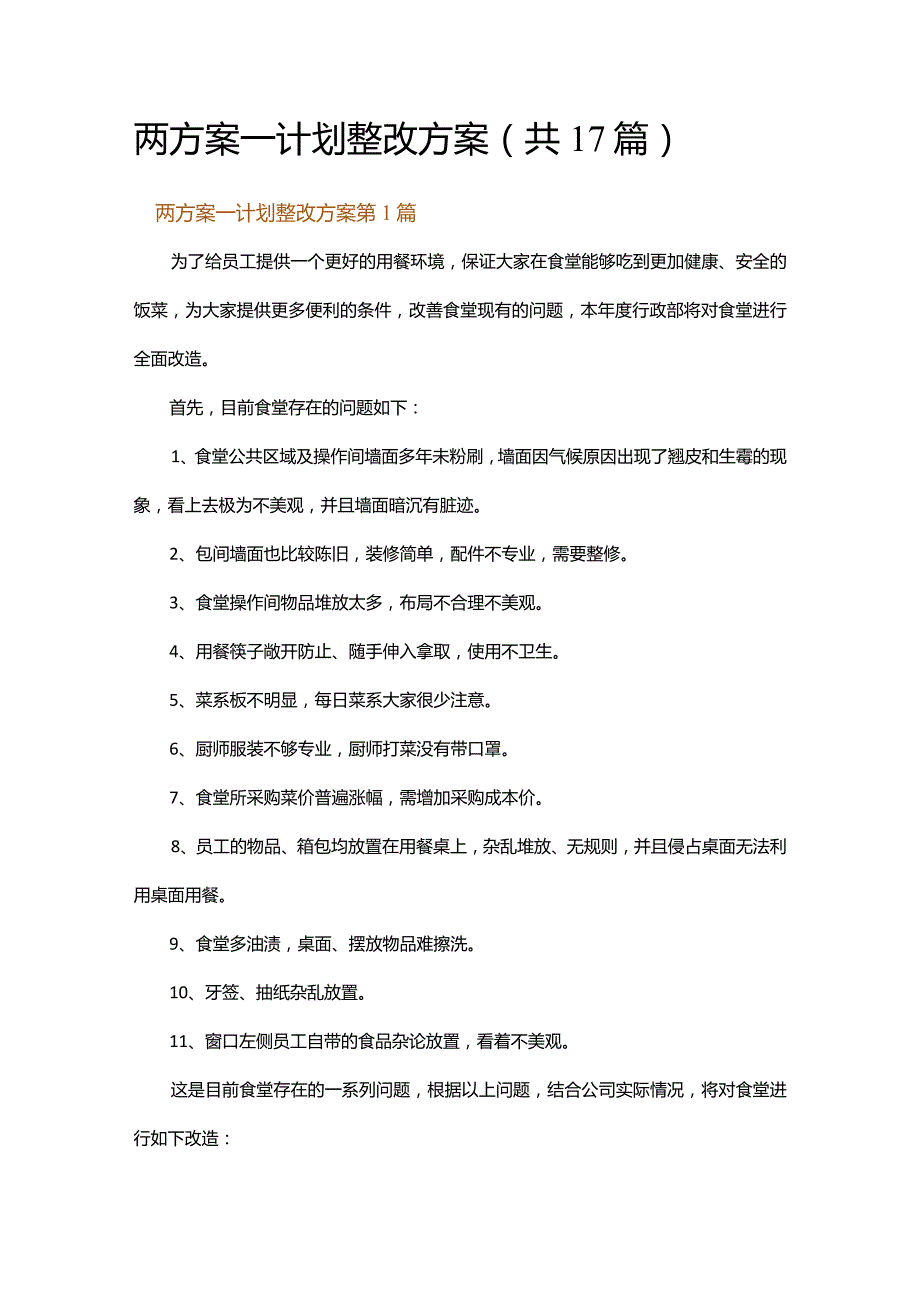 两方案一计划整改方案.docx_第1页