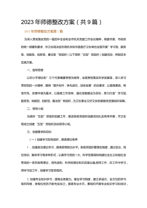 2023年师德整改方案.docx