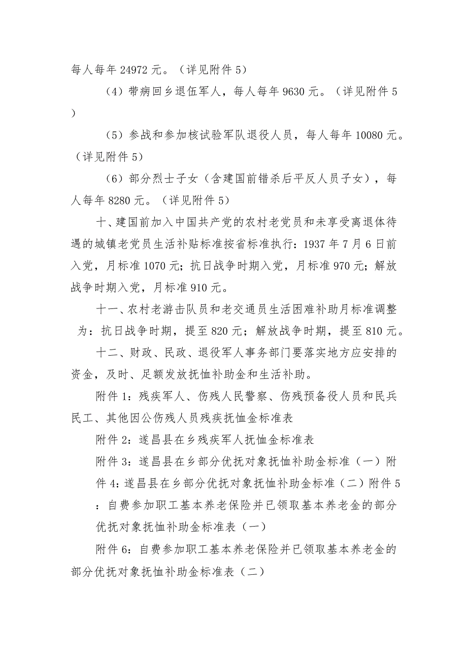 关于调整部分优抚对象等人员抚恤和生活补助标准的通知（征求意见稿）.docx_第3页