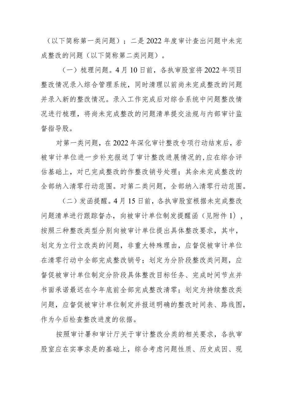 XX县审计局关于印发审计整改“清零行动”专项工作实施方案.docx_第2页