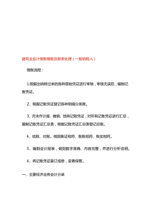 建筑业会计做账模板及账务处理（一般纳税人）.docx