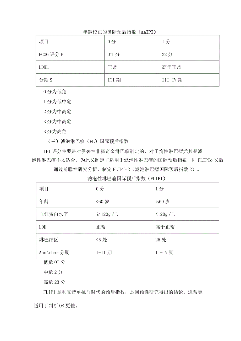 各种淋巴瘤预后评分表最全汇总生存率选择方案.docx_第3页