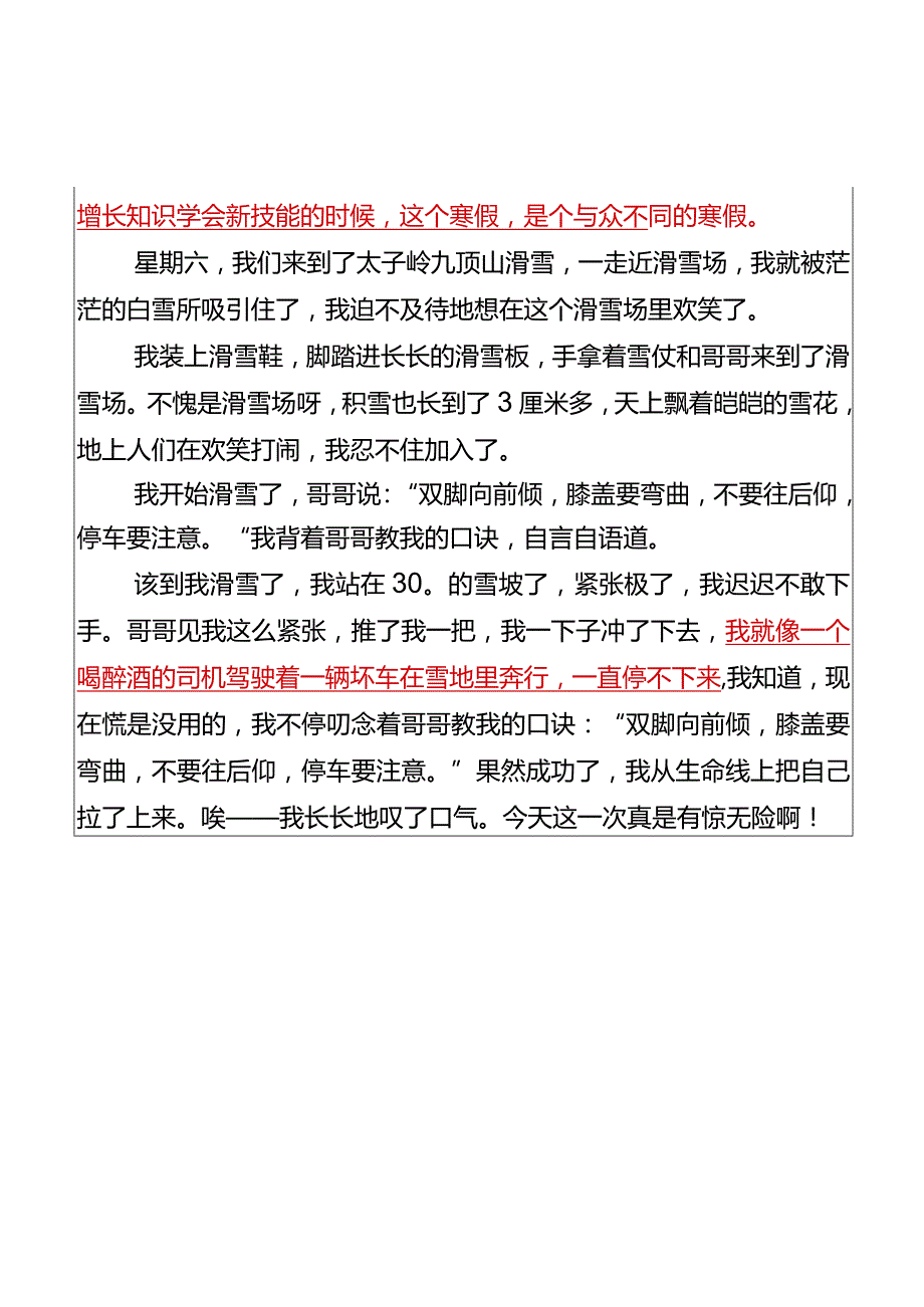 小学生作文寒假趣事优秀范文.docx_第2页