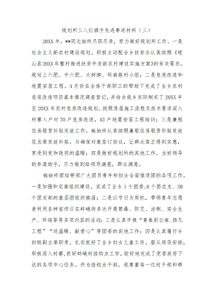 规划所三八红旗手先进事迹材料.docx