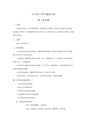 公司员工晋升通道方案.docx