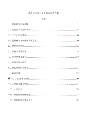 原糖精炼加工智能制造实施方案.docx