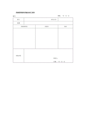 质量管理服务质量改进汇报表.docx