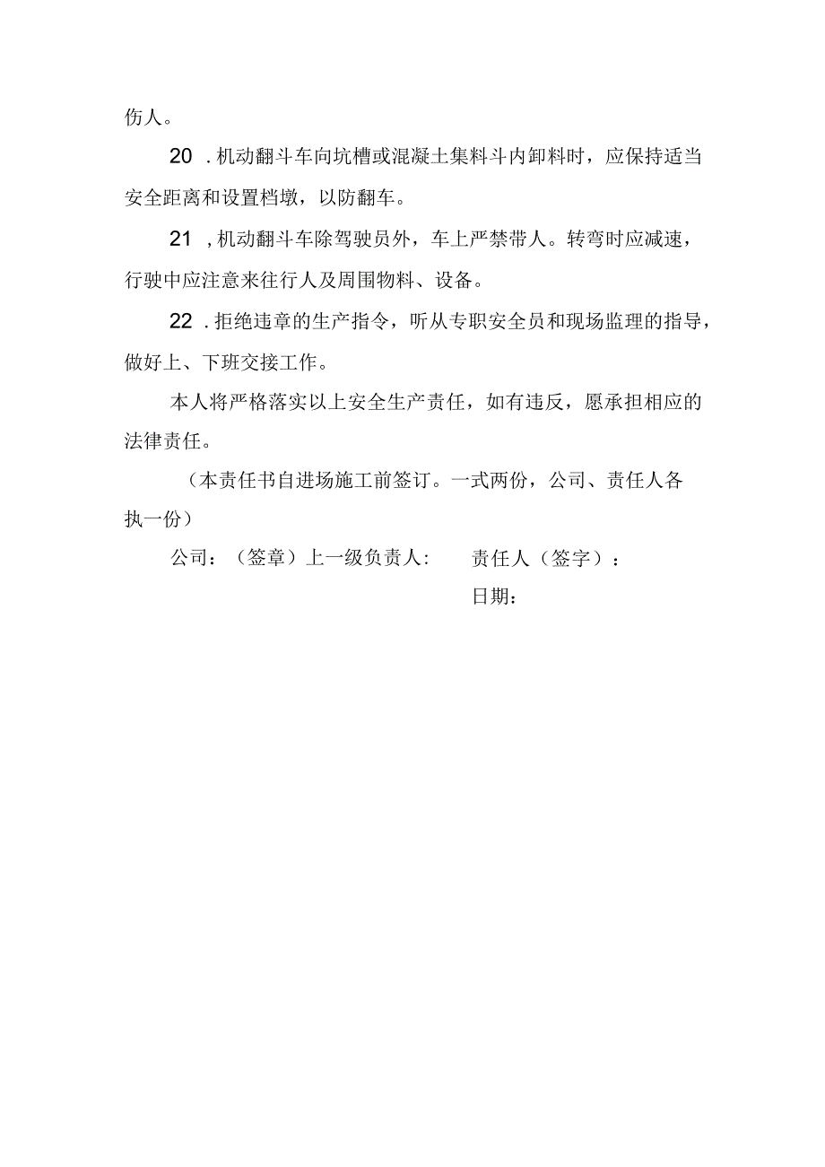 35.建筑施工企业运输车辆司机安全生产责任书（2024版参考范本）.docx_第3页