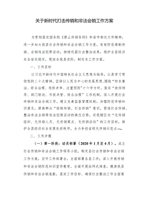 关于新时代打击传销和非法会销工作方案.docx