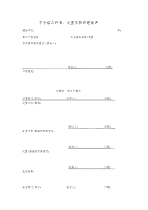 MS112-B0713 不合格品评审、处置及验证记录表.docx