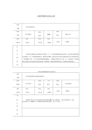 志愿者服务活动记录.docx