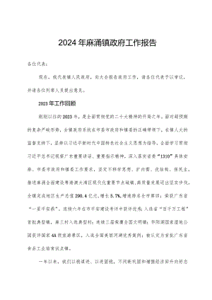 2024年麻涌镇政府工作报告.docx