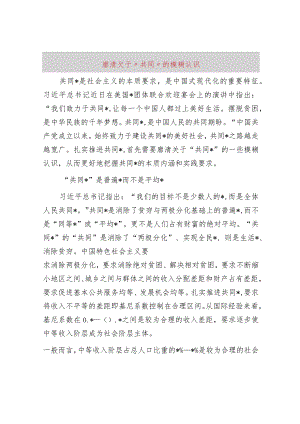 廓清关于“共同富裕”的模糊认识.docx