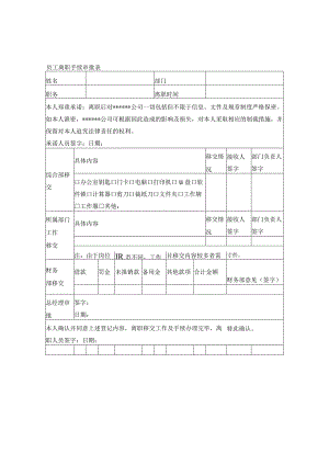 员工离职手续审批表(模板).docx