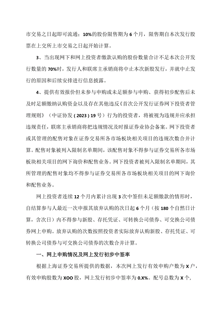 XX环投集团股份有限公司首次公开发行股票并在主板上市网上发行申购情况及中签率公告（2024年）.docx_第3页