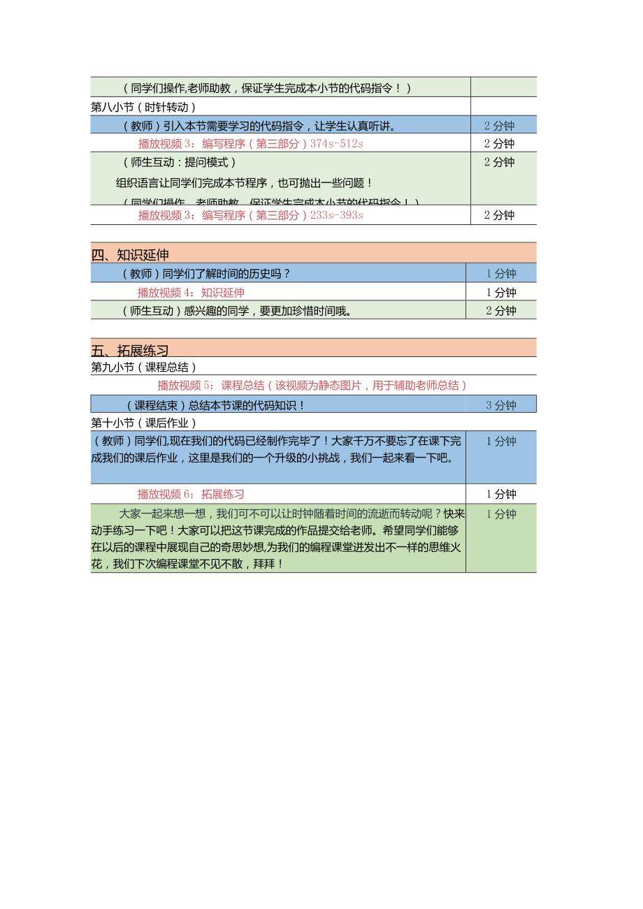 小学四年级课后服务：scratch少儿编程二阶第13课：模拟时钟教案.docx_第3页